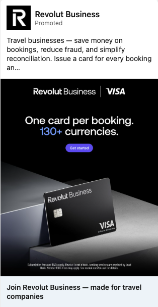 Revolut booking ad